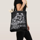 Tote Bag Zodiac Vintage Gemini (De près)