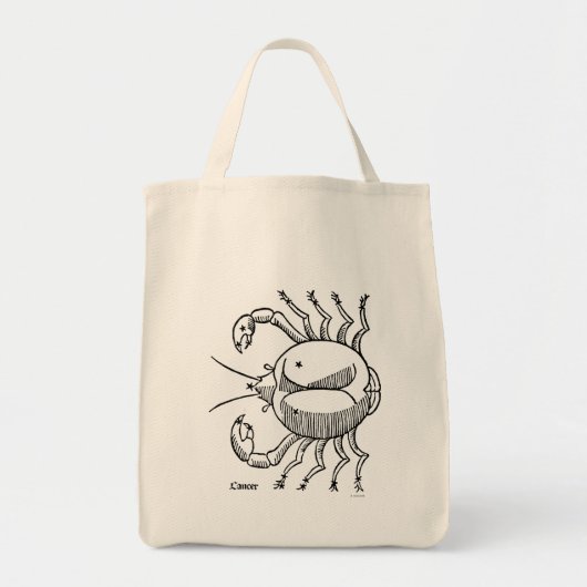 Tote Bag Zodiaque : Cancer, 1482 (Devant)