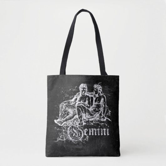 Tote Bag Zodiaque Gémeaux Vintage (Devant)