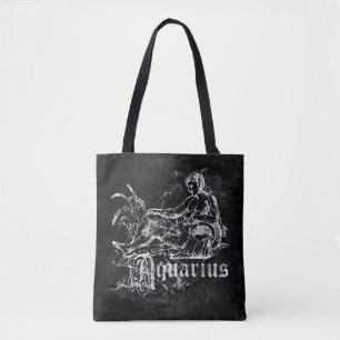 Tote Bag Zodiaque Verseau Vintage