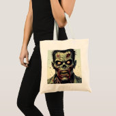 Tote Bag Zombie Halloween personnalisées Bac ou traitement (Devant (produit))