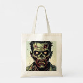 Tote Bag Zombie Halloween personnalisées Bac ou traitement (Dos)