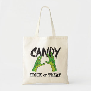Tote Bag Zombie Hands Trick ou Treat Budget Fourre-tout