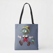 Tote Bag Zombie Pinocchio & Cricket (Devant)
