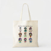 Tote Bag Zombies à travers les âges (Devant)