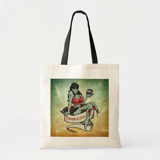 Tote Bag Zombilicious fille Zombie (Devant)