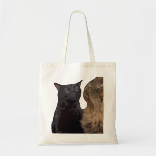 Tote Bag Zonage de chat noir