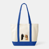 Tote Bag Zonage de chat noir - Drôle Kitten meme (Dos)