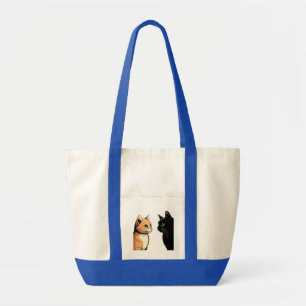 Tote Bag Zonage de chat noir - Drôle Kitten meme