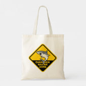 Tote Bag Zone de requins en péril (Dos)