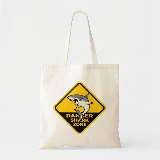 Tote Bag Zone de requins en péril (Devant)