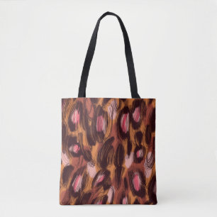Tote Bag Zones léopard Motif animal africain