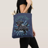 Tote Bag Zoomie Time Black Lab (De près)