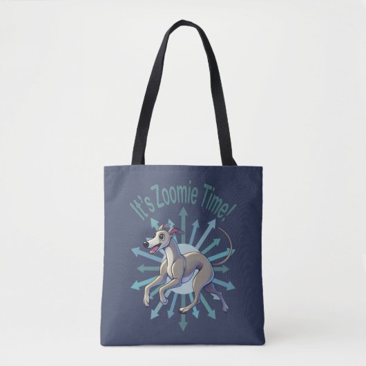 Tote Bag Zoomie Time Greyhound (Devant)