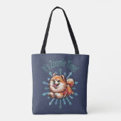 Tote Bag Zoomie Time Pomeranian (Dos)