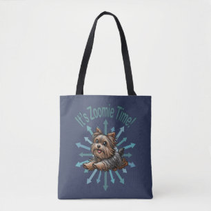 Tote Bag Zoomie Time Yorkshire Terrier