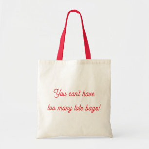 Tote bags zijn nooit genoeg!