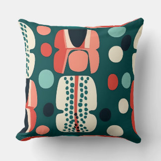 Tote rétro abstrait et Coussin Pod