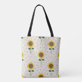 Tote with Sunflowers Draagtas (Achterkant)