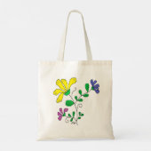 Tote with Whimsical Flower Design (Achterkant)