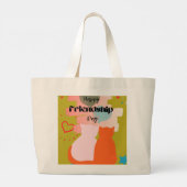 Totebags voor vrienden grote tote bag (Achterkant)