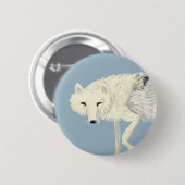Totem Artic Wolf Ronde Button 5,7 Cm (Voorkant /achterkant)