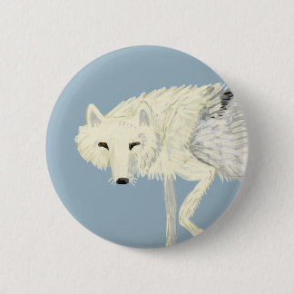 Totem Artic Wolf Ronde Button 5,7 Cm
