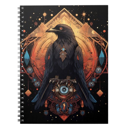 Totem Corbeau, Carnet Crow Spirit (Devant)