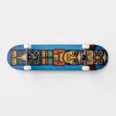 Totem Pole Colorful Unisex Skateboard (Horz)