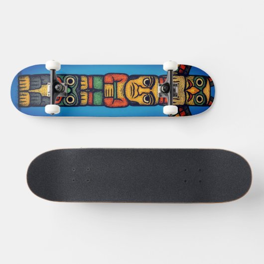Totem Pole Colorful Unisex Skateboard (Horizontaal)