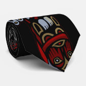 Totem Pole Cravate Premières nations Cravate d'art (Roulé)