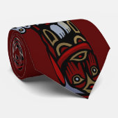 Totem Pole Cravate Premières nations Cravate d'art (Roulé)