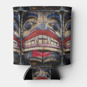 Totem Pole Face Thunder_Cove Blikjeskoeler (Voorkant)