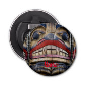 Totem Pole Face Thunder_Cove Button Flesopener (Voorkant)