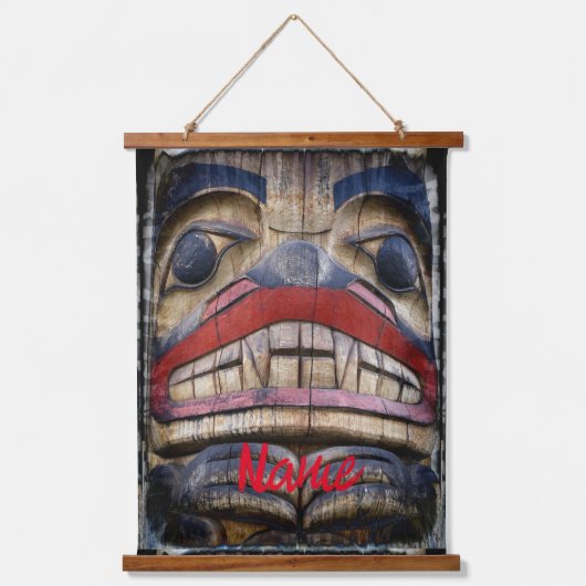Totem Pole Face Thunder_Cove Hangend Wandkleed (Voorkant)