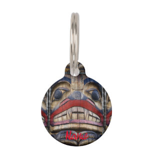 Totem Pole Face Thunder_Cove Huisdierpenning