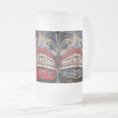 Totem Pole Face Thunder_Cove Matglas Bierpul (Voorkant rechts)