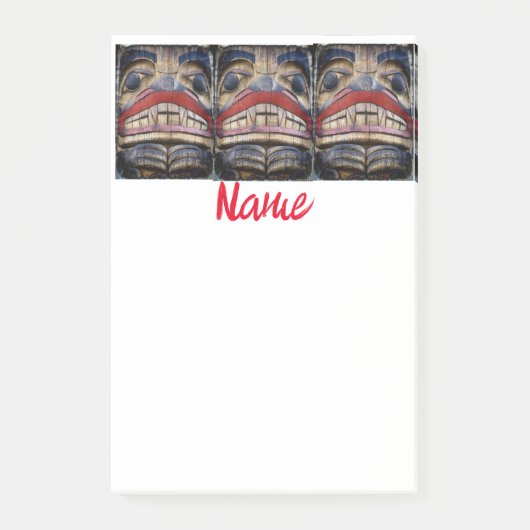 Totem Pole Face Thunder_Cove Post-it® Notes (Voorkant)