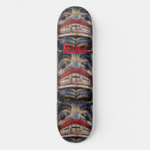 Totem Pole Face Thunder_Cove Skateboard (Voorkant)
