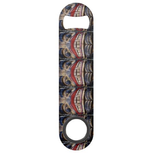 Totem Pole Face Thunder_Cove Speed Flessenopener (Achterkant)