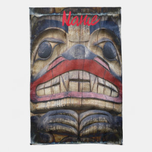 Totem Pole Face Thunder_Cove Theedoek