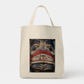 Totem Pole Face Thunder_Cove Tote Bag (Achterkant)