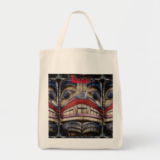 Totem Pole Face Thunder_Cove Tote Bag (Voorkant)
