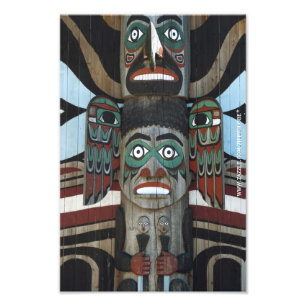 Totem Pole fotoprint Foto Afdruk