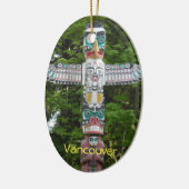 Totem Pole - Stanley Park, Vancouver Keramisch Ornament (Links)