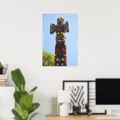 Totem Pole Wall Poster (Thuiskantoor)