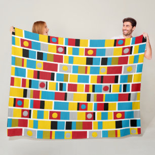 Totem Stripes Fleece Deken