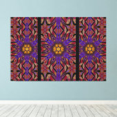 Totem Wilde bloem 8 Canvas Afdruk (Insitu (Houten vloer))