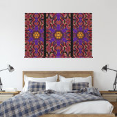 Totem Wilde bloem 8 Canvas Afdruk (Insitu (Slaapkamer))