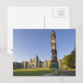 Totempaal bij het parlementsgebouw in briefkaart (Voorkant / Achterkant)
